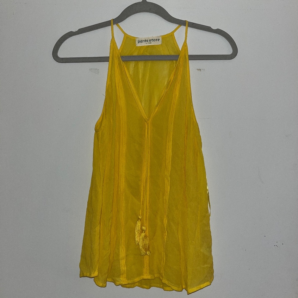 The Pants Store Yellow Tank Blouse